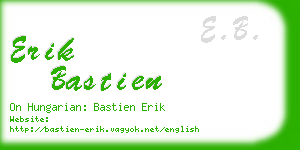 erik bastien business card